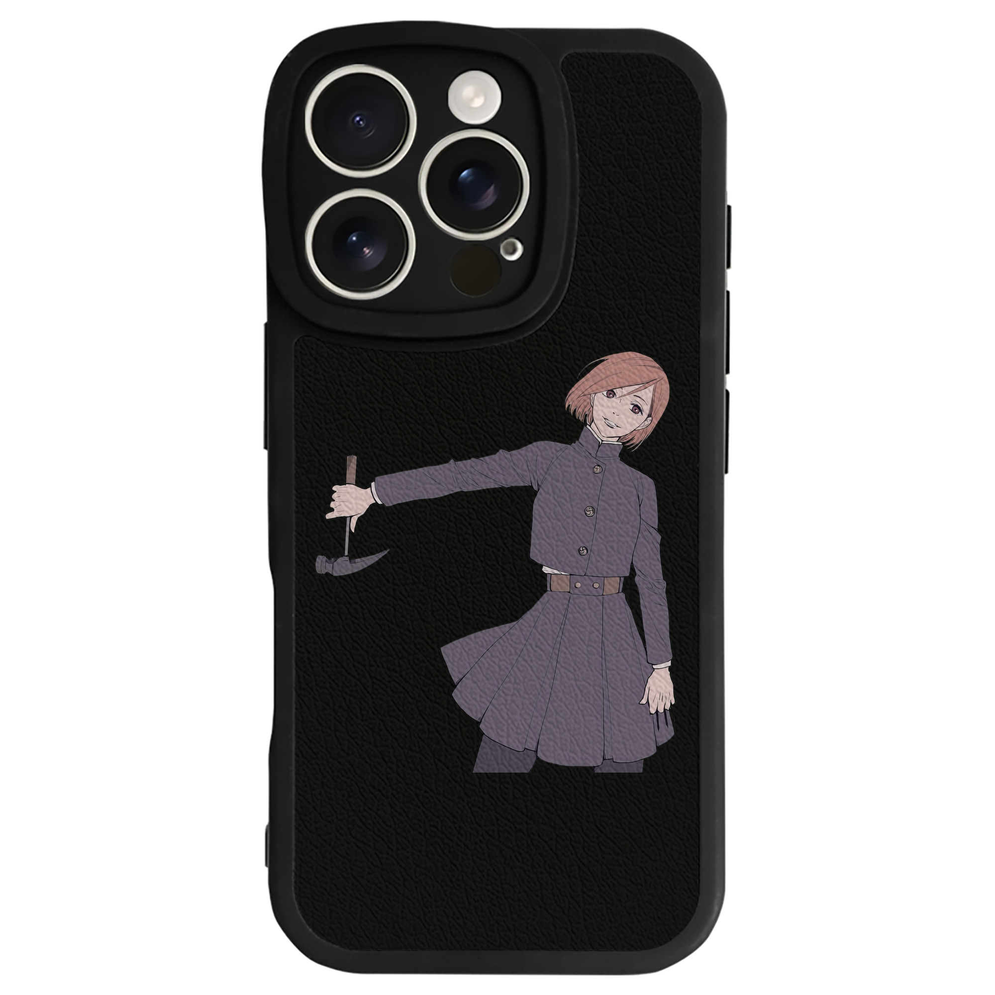 （画像用） 呪術廻戦 Jujutsu Kaisen 【iPhone 16シリーズ対応】シリコンスマホケース（レザー調） 材質：シリコン